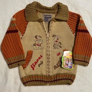 Benny Creaciones Full Zip  Knit Sweater